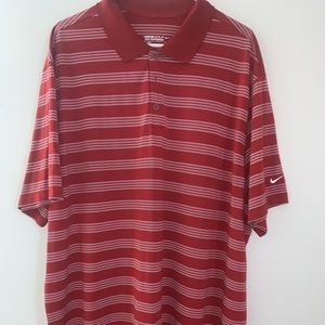 Nike Red Stripe Polo